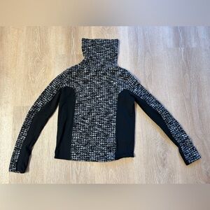 Nike Black and Gray Hyperwarm Top